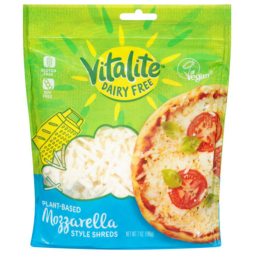 Vitalite Cheese Shreds, Plant-Based, Mozzarella