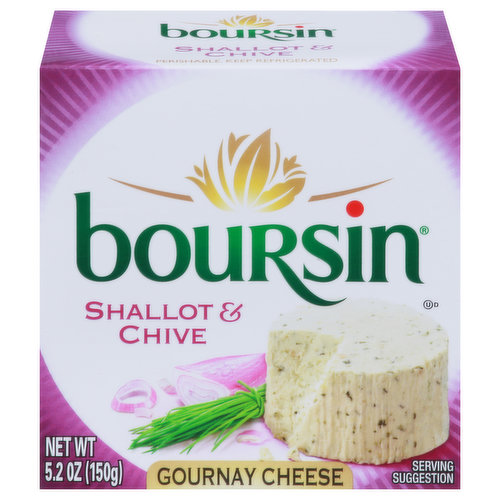 Sharing smiles. Boursin's mouthwatering recipe is a creamy, yet crumbly blend of real cheese and savory herbs. Presented inside its signature foil wrapper for freshness.