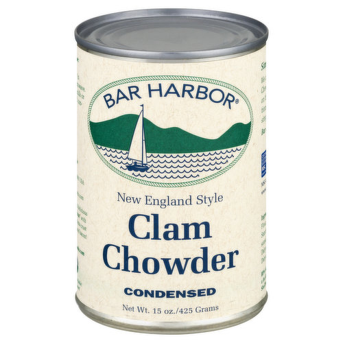 Bar Harbor Clam Chowder, New England Style, Condensed