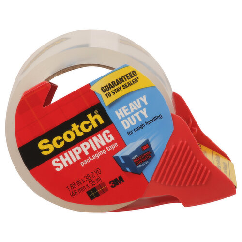 Scotch Packaging Tape, Shipping, Heavy Duty