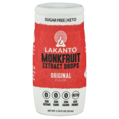 Lakanto Monkfruit Extract Drops, Original Flavor