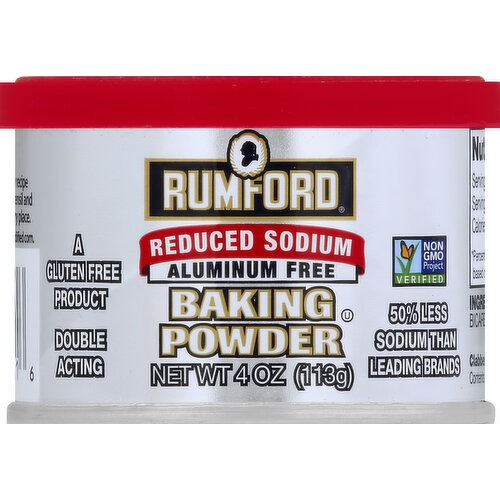 Rumford Baking Powder, Reduced Sodium, Aluminum-Free, Double Acting