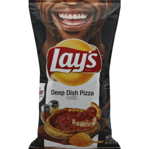 Lays Potato Chips, Deep Dish Pizza Flavored