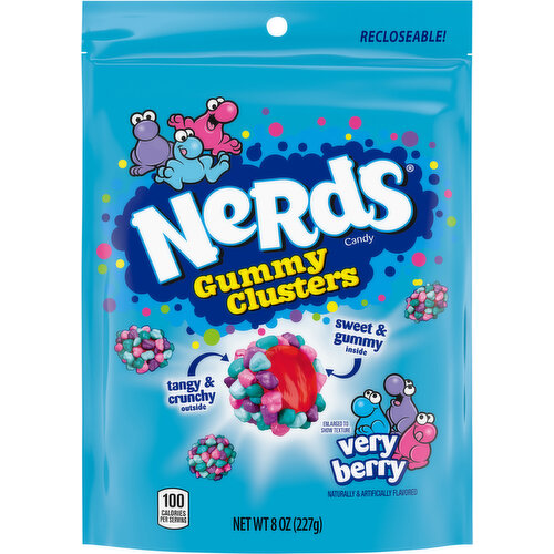 Nerds Candy, Gummy Clusters, Very Berry