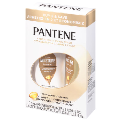 Pantene Daily Moisture Renewal Shampoo and Conditioner