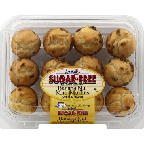 Ann Maries Mini-Muffins, Sugar Free, Banana Nut