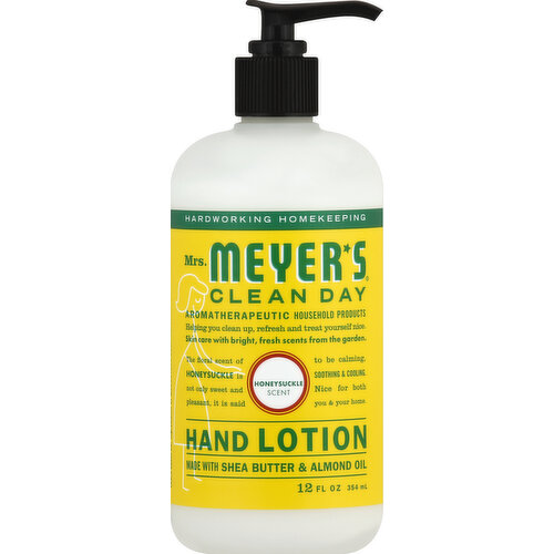 Meyers Hand Lotion, Honeysuckle Scent