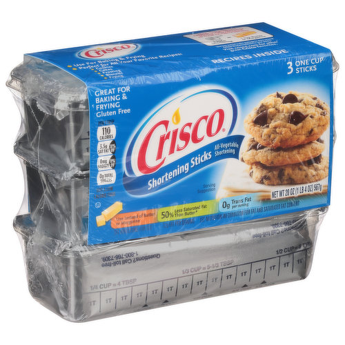 Crisco Shortening Sticks, All-Vegetable