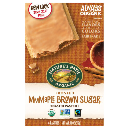 Nature's Path Organic Toaster Pastries, Mmmaple Brown Sugar, Frosted