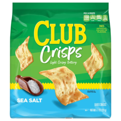 Club Baked Snacks, Sea Salt, Crisps