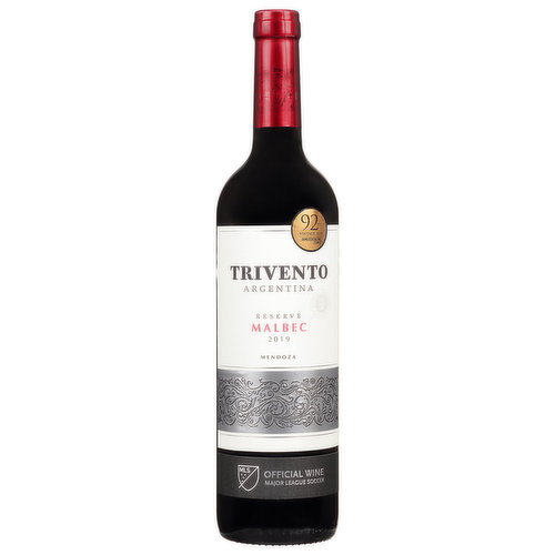 92 pts. Vintage 2019. Trivento Argentina. Official Wine: Major League Soccer. Trivento takes its names three winds: Polar, Zonda and Sudestada. The god of the winds, EOLO, capriciously summors the winds that make Mendoza such as distinctive wine growing region. A bright carmine red whose plum and raspberry jam aromas mingle elegantly with vanilla notes from the 6 months aged in French oak barrels. Well balanced, Trivento Reserve Mailbec exhibits sweet tannins and a velvety finish.