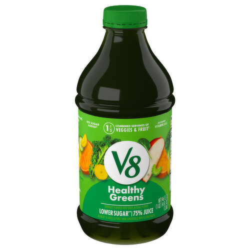 75% Juice, Lower Sugar, Healthy Greens
