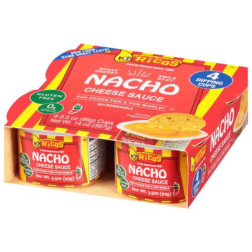 Ricos Nacho Cheese Sauce, 140oz, 4ct