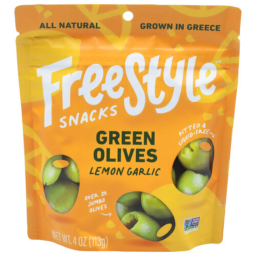FreeStyle Olives, Green, Lemon Garlic