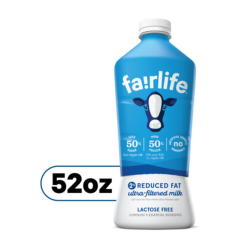 fairlife Fairlife 2% Reduced Fat Ultra-Filtered Milk, Lactose Free