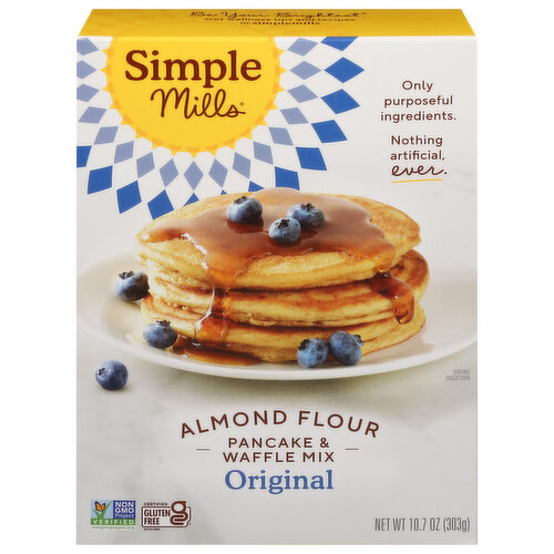 Simple Mills Pancake & Waffle, Original, Almond Flour