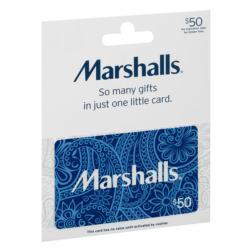 Marshalls Gift Card, $50