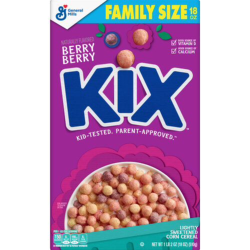 Kix Cereal, Berry Berry, Family Size