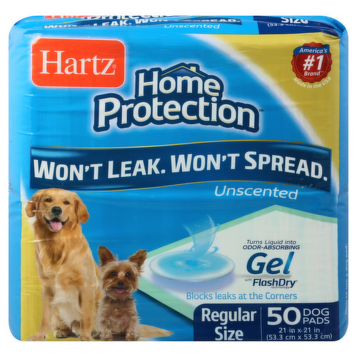 Hartz Dog Pads, Unscented, Regular Size