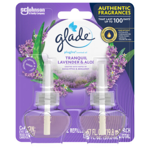 Glade Scented Oil Refills, Tranquil Lavender & Aloe