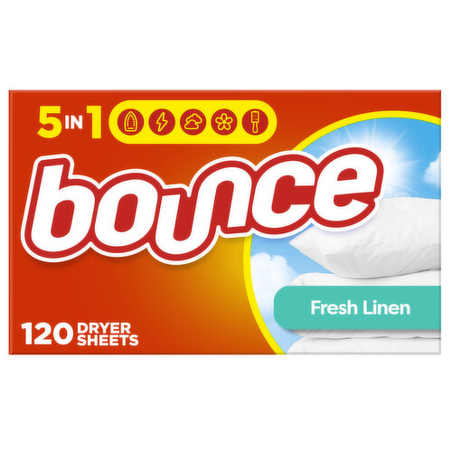 Bounce Fabric Softener Sheets, Fresh Linen Scent