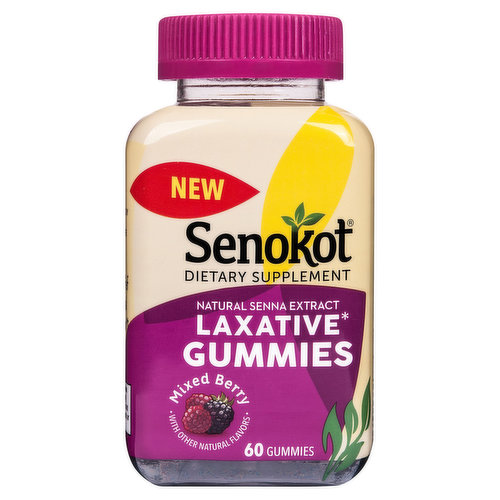 Senokot Laxative, Mixed Berry, Gummies