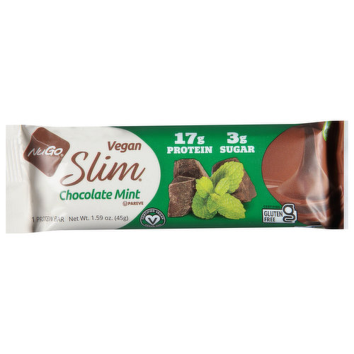 NuGo Protein Bar, Vegan, Chocolate Mint