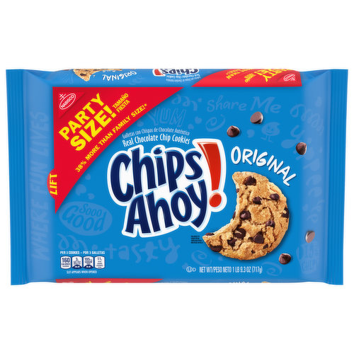 CHIPS AHOY! CHIPS AHOY! Original Chocolate Chip Cookies, Party Size, 25.3 oz