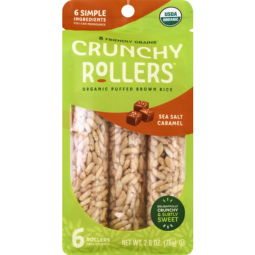 Friendly Grains Crunchy Rollers, Sea Salt Caramel