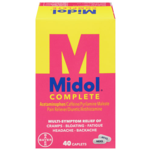 Midol Multi-Symptom Relief, Complete, Caplets