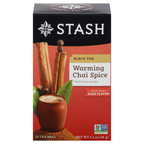 Stash Black Tea, Warming Chai Spice, Tea Bags