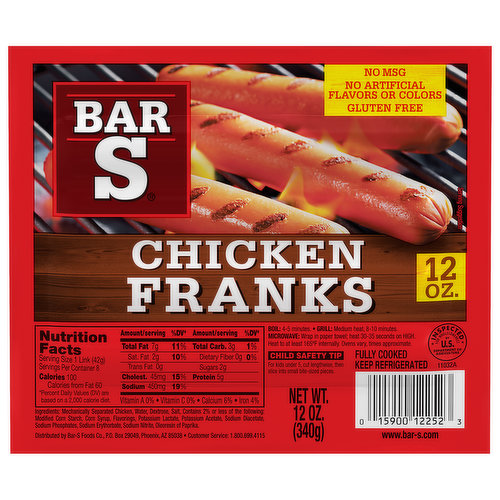 Bar S Chicken Franks