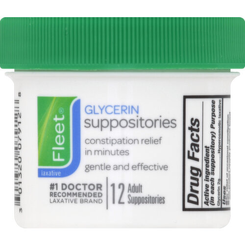 Fleet Glycerin Suppositories, Adult