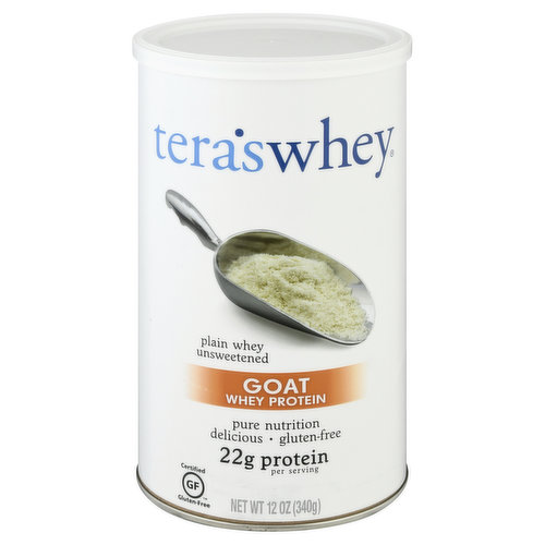 Tera's Whey Whey Protein, Goat, Plain, Unsweetened