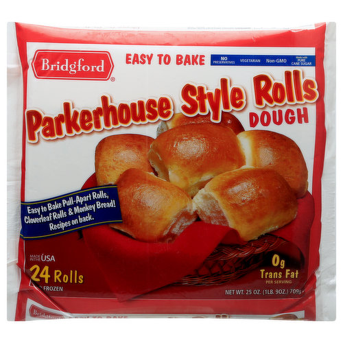 Bridgford Dough, Parkerhouse Style Rolls