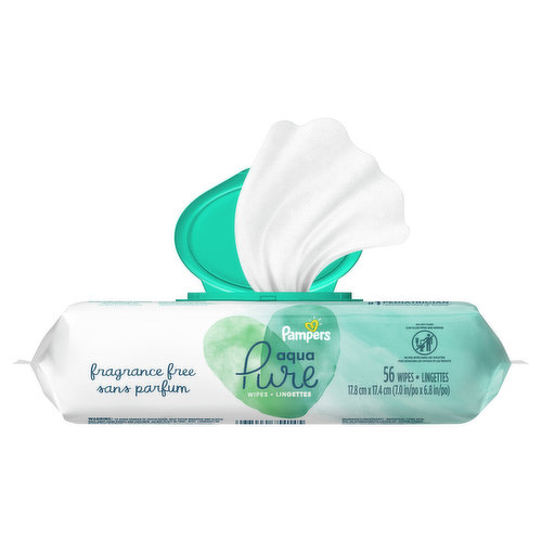 Pampers Wipes, Fragrance Free, Aqua Pure - FRESH by Brookshire's