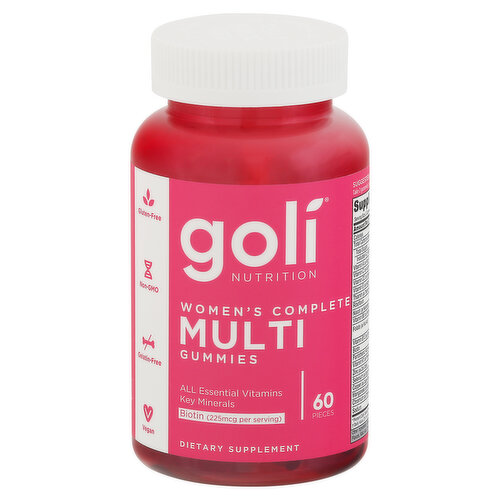 Goli Nutrition Women's Complete Multi, 225 mcg, Gummies