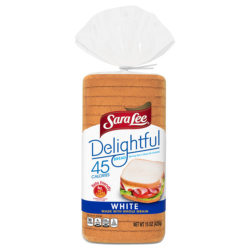 Sara Lee Delightful White Made With Whole Grain Bread