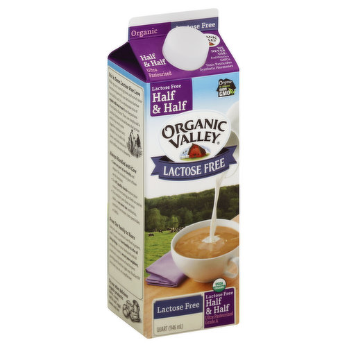Organic Valley Half & Half, Lactose Free