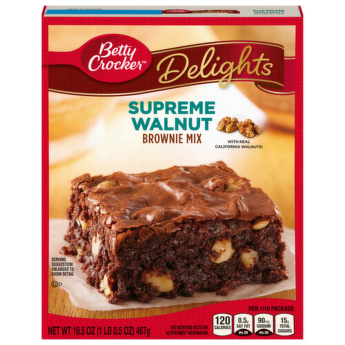 Betty Crocker Brownie Mix, Supreme Walnut