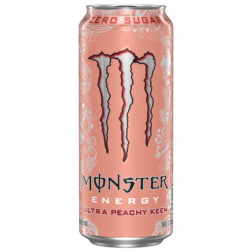 Monster Energy Drink, Zero Sugar, Ultra Peachy Keen