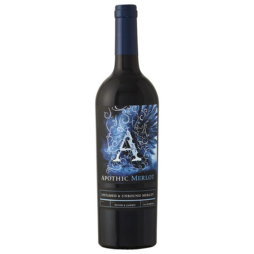 This plush and jammy Merlot unveils depths of black cherry, boysenberry, and wild blueberries with subtle hints of vanilla and coconut. Apothic Merlot engages the senses and lingers on the palate with a velvety mouthfeel. A red wine for romantics, this bold new take on Merlot will leave you craving more.