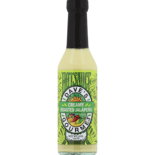 DAVES GOURMET Hot Sauce, Creamy Roasted Jalapeno