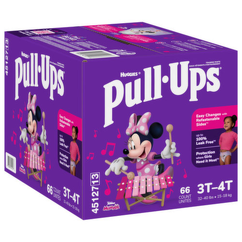 Huggies Pull-Ups Training Pants Disney Night-Time Girls 3T-4T