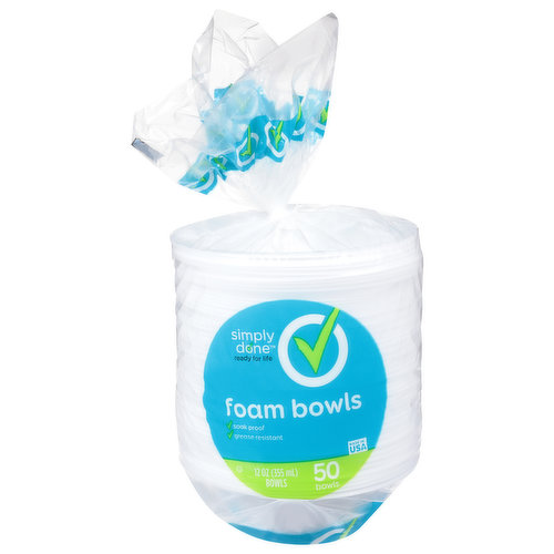 Foam Bowls - 12 oz