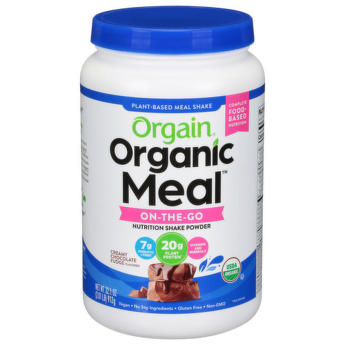 Orgain Nutrition Shake Powder, On-The-Go, Creamy Chocolate Fudge