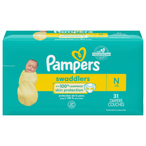 Pampers Diapers, Newborn (Less than 10 lb), Jumbo Pack