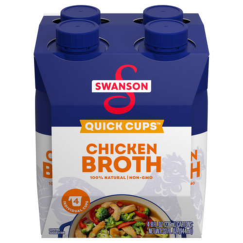 Swanson Broth, Chicken, Quick Cups