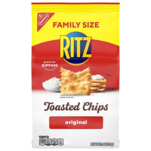 Ritz RITZ Original Toasted Chips, Family Size, 11.4 oz Bag