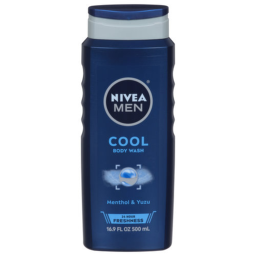 Nivea Men Body Wash, Refreshing 3-in-1, Cool